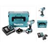 Makita Dtw 190 rtj 18V Avvitatore ad impulsi a batteria in valigetta Makpac + 2x Batterie bl 1850 5,0 Ah + Caricatore rapido dc 18 rc - Makita