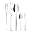 Sambonet 52562-N2 Rock Inox - Set di Posate da Tavola monoblocco in Acciaio Inox 18/10, per 12 persone, 60 pezzi: 12 forchette, 12 cucchiai, 12 coltelli, 12 cucchiaini da tè, 12 forchette dolce
