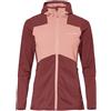 VAUDE Women's Monviso Hooded Grid Fleece Jacket Giacca, Redeva, 46 Donna