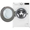LG D2R5S09TSWW Lavasciuga slim 9/5kg AI DD, Classe E, 1200 giri, TurboWash 360, Vapore