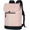 Lekeinchi Zaino Donna Elegante Zaino Porta PC Donna Scomparto per Laptop da 15.6 Pollici Zainetto Donna Pelle Borsa Zaino Laptop Impermeabile per Viaggio Università Casual Lavoro Ufficio, Rosa