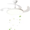 RobertAgor Driwei VENTILATORE SOFFITTO LUCE LED 3000K 6500k PLAFONIERA LAMPADARIO 80W 50 CM SJ-198