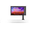 LG Electronics LG 32UN88A - Monitor Ultra HD 4K Ergo da 80 cm (31,5), pannello IPS, HDR10, base ergonomica), colore: Nero/Bianco