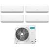 Hisense Climatizzatore Condizionatore Hisense Quadri Split Inverter serie HI-COMFORT 9+9+9+18 con 4AMW81U4RJC R-32 Wi-Fi Integrato 9000+9000+9000+18000