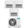 Hisense Climatizzatore Condizionatore Hisense Trial Split Console 12+12+12 con 4AMW81U4RAA R-32 Wi-Fi Optional Con Telecomando di Serie 12000+12000+12000 - Novità