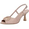 Soffice Sogno Décolleté in pelle con fascia decorata e fibbia, tacco 8 cm