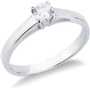 Gioielli di Valenza Anello solitario Passione in oro bianco 0,25 ct
