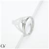 Gioielli di Valenza Anello solitario con diamante 0.40 ct in oro bianco 750