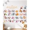 SIPO Adesivo decorativo da parete - alfabeto degli animali - autoadesivo - sipo