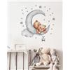 SIPO Adesivo decorativo da parete - orsetto luna - autoadesivo - sipo