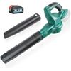 Psogpone Soffiatore a Batteria per Makita,Soffiatore Elettrico da 350 W,15000 giri al Minuto con 2 ugelli con Batteria da 5,5 Ah