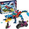 LEGO DREAMZzz 2 in 1 Auto-Coccodrillo, Giocattolo da Monster Truck a Macchina-Animale, Regalo per Bambini da 8 Anni con le Minifigure di Cooper, Jayden e il Cacciatore Notturno dalla Serie TV 71458