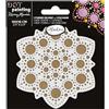 Aladine - Kit Mandala 10 cm in Dot Painting - Cofanetto Mandala con stencil Mandala e supporto in legno - 85499
