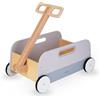Mamabrum Carretto Giocattolo in Legno - Rimorchio Trainabile per lo Sviluppo delle Capacità Motorie, Alta Stabilità, Girello Multifunzione per Bambini