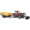Bruder Trattore Case IH Optum 300 CVX Benna e Rimorchio