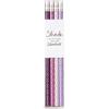 Colourbook Shade - Set 4 Matite HB, Gomma Bianca, 4 Colori (Lavanda)