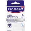 BEIERSDORF SpA Hansaplast Cerotti Ultra Sensitive XL, Cerotti morbidi e delicati per pelli molto sensibili, 5 pezzi