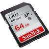 SanDisk Ultra SDXC Memory Card Up to 80 MB/s, Class 10, U1, 64 GB, Black/Grey