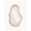 Ferm Living Specchio da parete dalla forma organica in rattan fatto a mano Pond