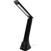 Novaline Lampada da tavolo Led touch Yuki luce regolabile 6W Nera portatile a batteria ricaricabile USB Type-C Novaline
