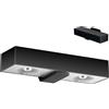 Novaline Applique Led 1W Nero con pannello solare IP44 Bianco neutro 4000K con sensore crepuscolare Novaline