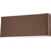 Novaline Applique Led da parete Teseo 12W Corten IP65 CCT temperatura colore regolabile Novaline