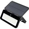 Novaline Faro Led 2W Nero con pannello solare IP65 CCT temperatura colore regolabile Dimmerabile con sensore crepuscolare e di movimento Novaline