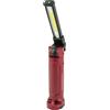 Novaline Lampada Led COB Rossa estensibile con calamita e gancio a batteria USB Bianco freddo 6000K Novaline