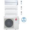 Mitsubishi Climatizzatore Condizionatore Mitsubishi Kirigamine Style Bianco più MSZ-AP Trial Split R32 Inverter 12000 + 9000 + 7000 BTU con U.E. MXZ-3F54VF NOVITÁ Classe A+++/A++