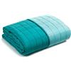 Caleffi - Copriletto Trapuntato Primaverile per letto Singolo - MODERN colore Anice Tinta Unita in Microfibra