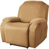 FANSU Copripoltrona Relax Reclinabile Elettrica Universale, Elasticizzato Copripoltrona 1 posto con Tasche, Fodere Poltrona Relax Lavabile Rimovibile (Cammello)