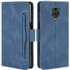 HualuBro Cover per Xiaomi Redmi Note 9S, Redmi Note 9 PRO, Flip Cover a Libro in Premium PU Pelle Magnetica Antiurto Case Portafoglio Custodia per Redmi Note 9S - Blu