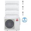Mitsubishi Climatizzatore Condizionatore Mitsubishi MSZ-AP Wifi R32 Trial Split Inverter 5000 + 7000 + 12000 BTU con U.E. MXZ-3F54VF Classe A+++/A++