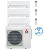 Mitsubishi Climatizzatore Condizionatore Mitsubishi MSZ-AP Wifi R32 Trial Split Inverter 7000 + 12000 + 12000 BTU con U.E. MXZ-3F54VF Classe A+++/A++