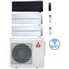 Mitsubishi Climatizzatore Condizionatore Mitsubishi Kirigamine Style Wifi R32 Bianco e Nero Trial Split Inverter 9000 + 9000 + 18000 BTU con U.E. MXZ-3F54VF NOVITÁ Classe A+++/A++
