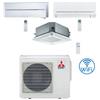 Mitsubishi Climatizzatore Condizionatore Mitsubishi Kirigamine Style Bianco più MSZ-AP più cassetta Wifi Trial Split R32 Inverter 12000 + 9000 + 9000 BTU con U.E. MXZ-3F54VF NOVITÁ Classe A+++/A++