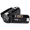 Dpofirs Videocamera digitale, rotazione Full HD 270 ° Videocamera ad alta definizione 1080P 16X Videocamera per riprese professionali per picnic all'aperto(Nero)