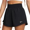 Nike One DF HR Pantaloncini, Nero/Argento Lucido, L Donna