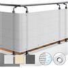 Sol Royal Frangivista e Telo frangivento per balconi SolVision HB2 90x500 cm Isolante - con Occhielli - Bianco