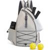 G4Free Borsa Pickleball, zaino Pickleball, per donne e uomini, borsa a tracolla regolabile con borsa impermeabile/gancio per recinzione