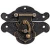 Zerodis Serratura antica, con chiusura a scatto Chiusura fermaglio viti per contenitore di gioielli in legno (28 * 23mm)