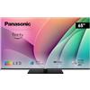 Panasonic TV-65W80AEZ, Serie W80 65 Pollici Smart TV QLED 4K Ultra HD, 2024, Fire TV, Dolby Vision e Atmos, Modalità Game Plus, Controllo Vocale Alexa, Airplay, Nero