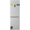 Cecotec Frigorifero Combinato Bolero Coolmarket Combi 290 Inox. Inox di 185cm di Altezza e 59,5cm di Larghezza con Capacità di 290 L, Total Nofrost, Classe Energetica e E 1 Cassetto Prodotti Freschi