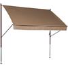 Angerer Tendone, - Tenda da sole, design Style, colore: tortora, 150 x 150 x 225 cm, 2314/009