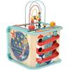 Hape - Cubo Magico Esplora e Impara - Gioco Multiattività in Legno per stimolare Le abilità motorie dei Bambini dai 12 Mesi in su