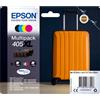 Epson MULTIPACK 4 CARTUCCE INCHIOSTRI ORIGINALI EPSON 405XL SERIE TROLLEY NERO +COLORI