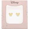 DISNEY ORECCHINO MICKY LUCIDO PLACCATO ORO 24KT