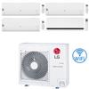 Lg Climatizzatore Condizionatore LG Libero Smart + Dualcool Deluxe R32 Wifi Quadri Split Dual Inverter 7000 + 9000 + 12000 + 12000 BTU con U.E. MU4R27 NOVITÁ Classe A++/A+