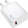 XIAOMI CARICABATTERIE ORIGINALE CASA USB MDY-14-EW 67W FAST TURBO CHARGE WHITE BULK PER SMARTPHONE