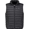 Geographical Norway Vamigotal Men Basic - Gilet Veste Uomo Imbottita Calda Autunno-Invernale - Cappotto Caldo - Giacca Antivento A Manica Corta e Tasche - Abito Ideale (Nero 3XL)